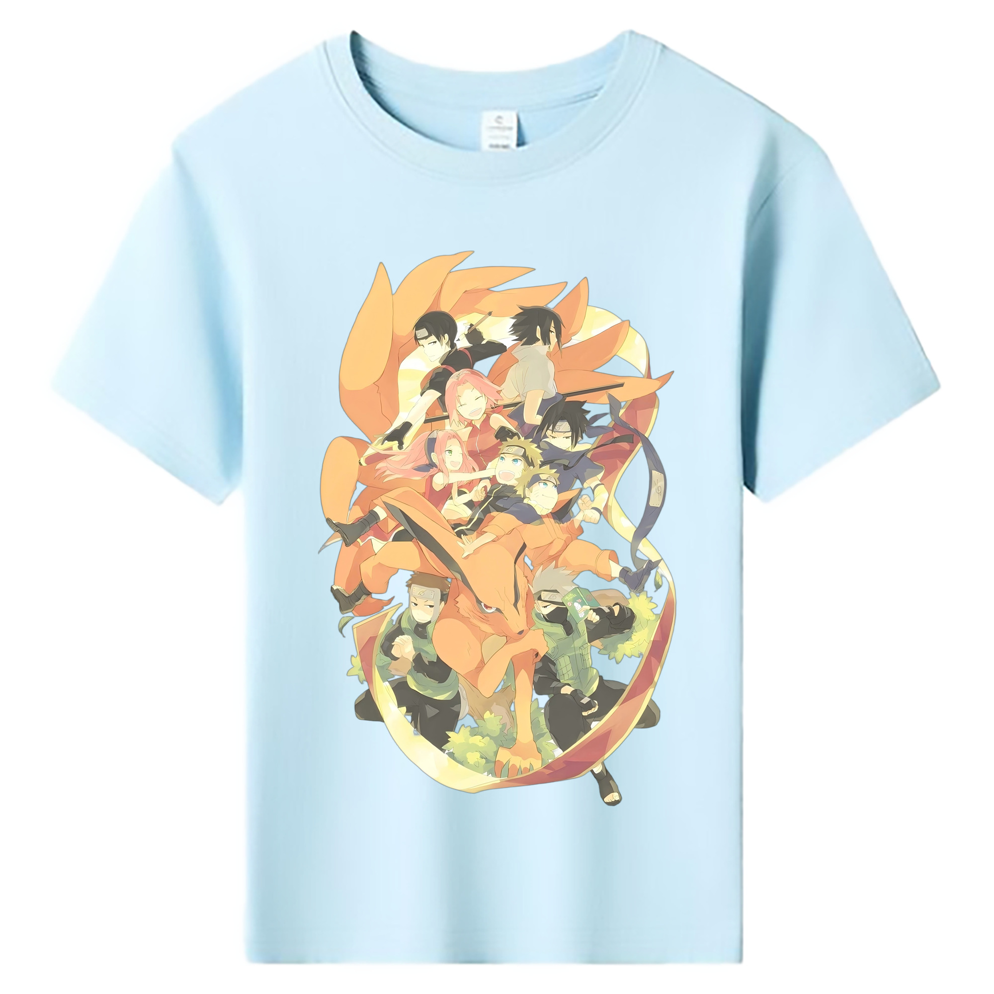 （画像用） NARUTO -ナルト- うずまき ナルト Uzumaki Naruto 綿100％キッズTシャツ（フロントプリント）